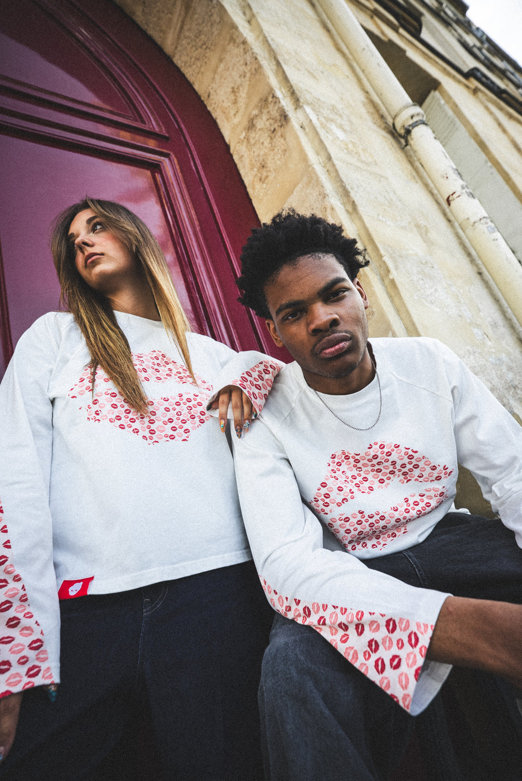 Longsleeve Kiss - White