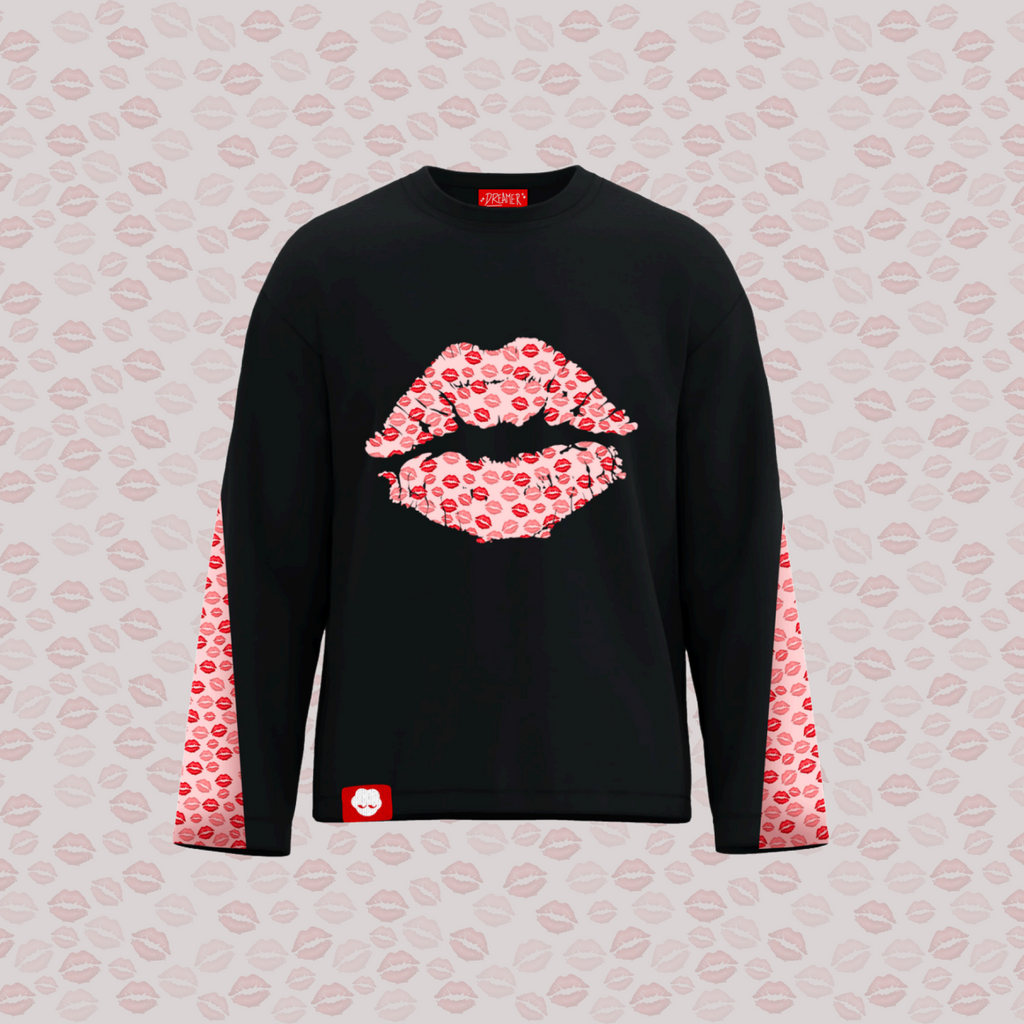 Longsleeve Kiss - Black