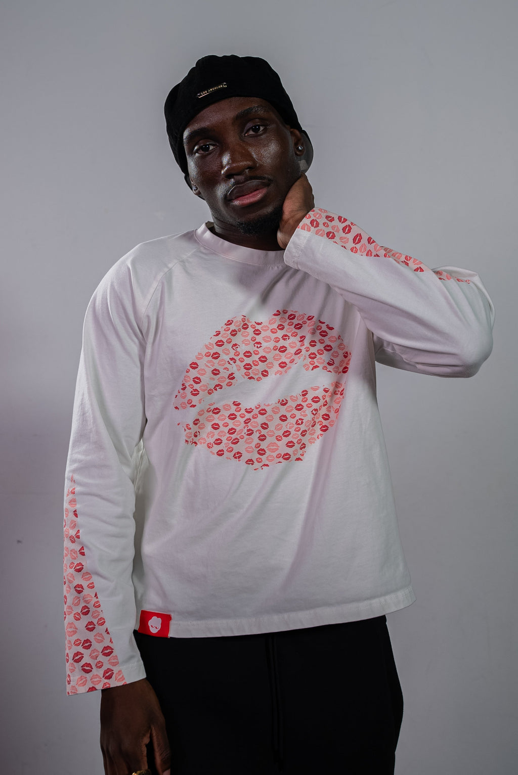 Longsleeve Kiss - White