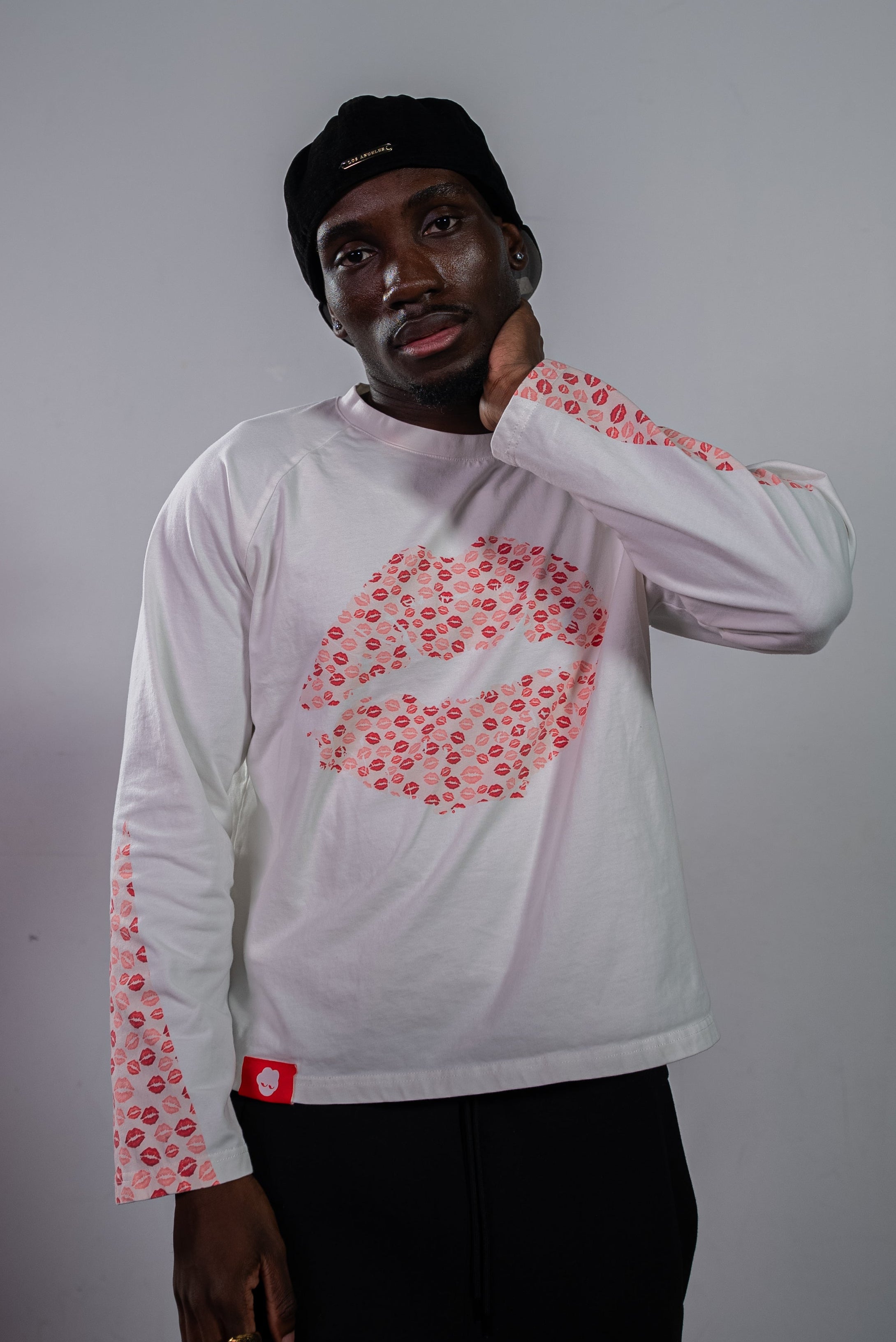Longsleeve Kiss - White