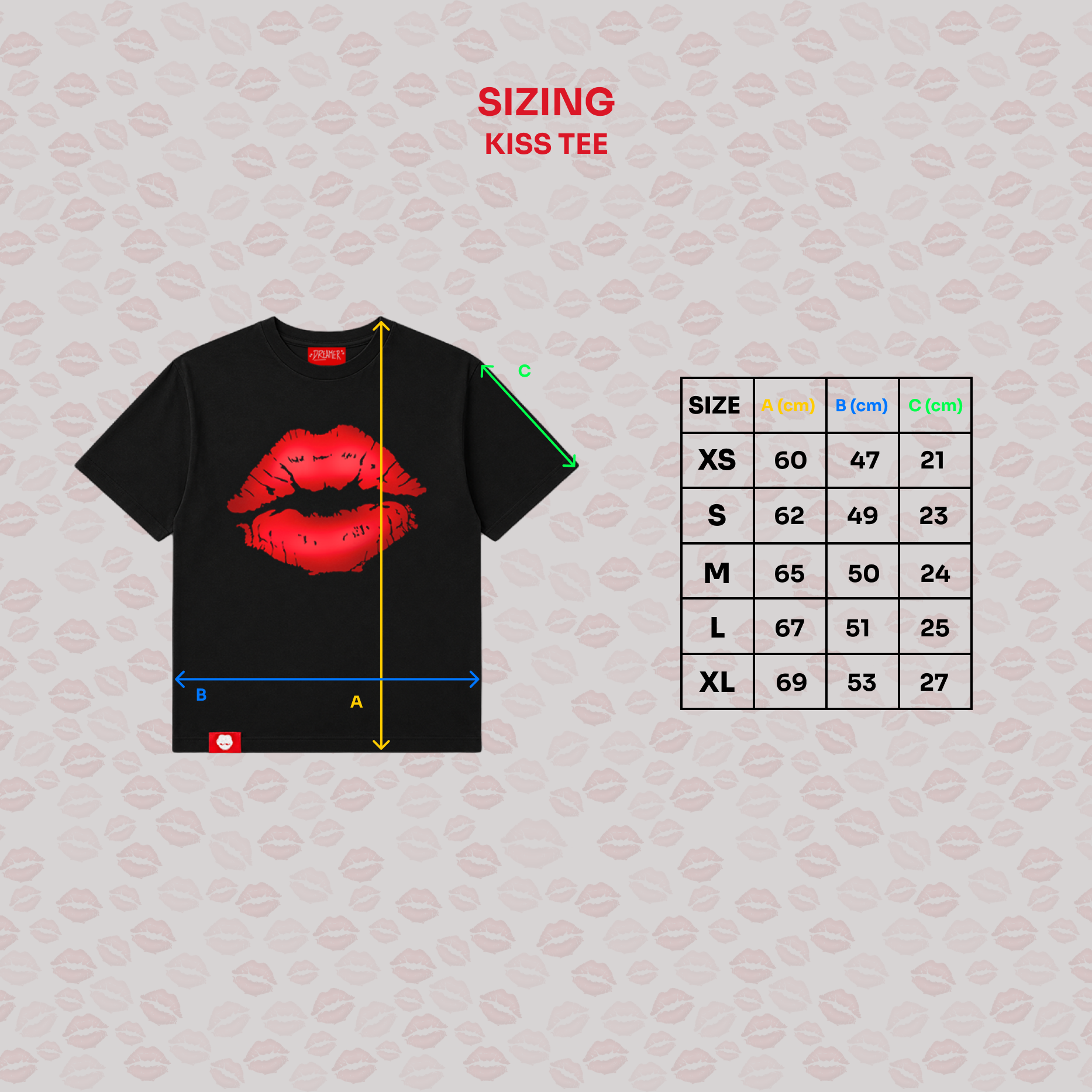 Kiss Tee - White