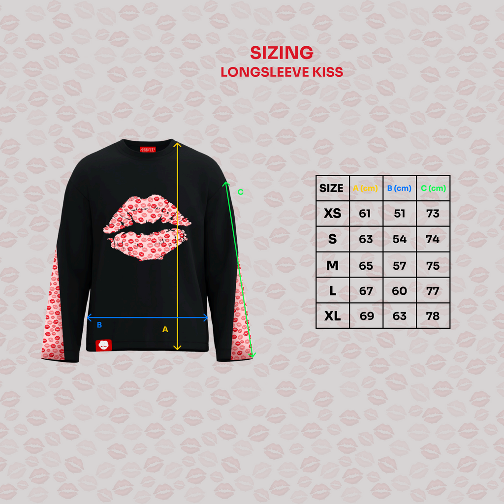 Longsleeve Kiss - Black