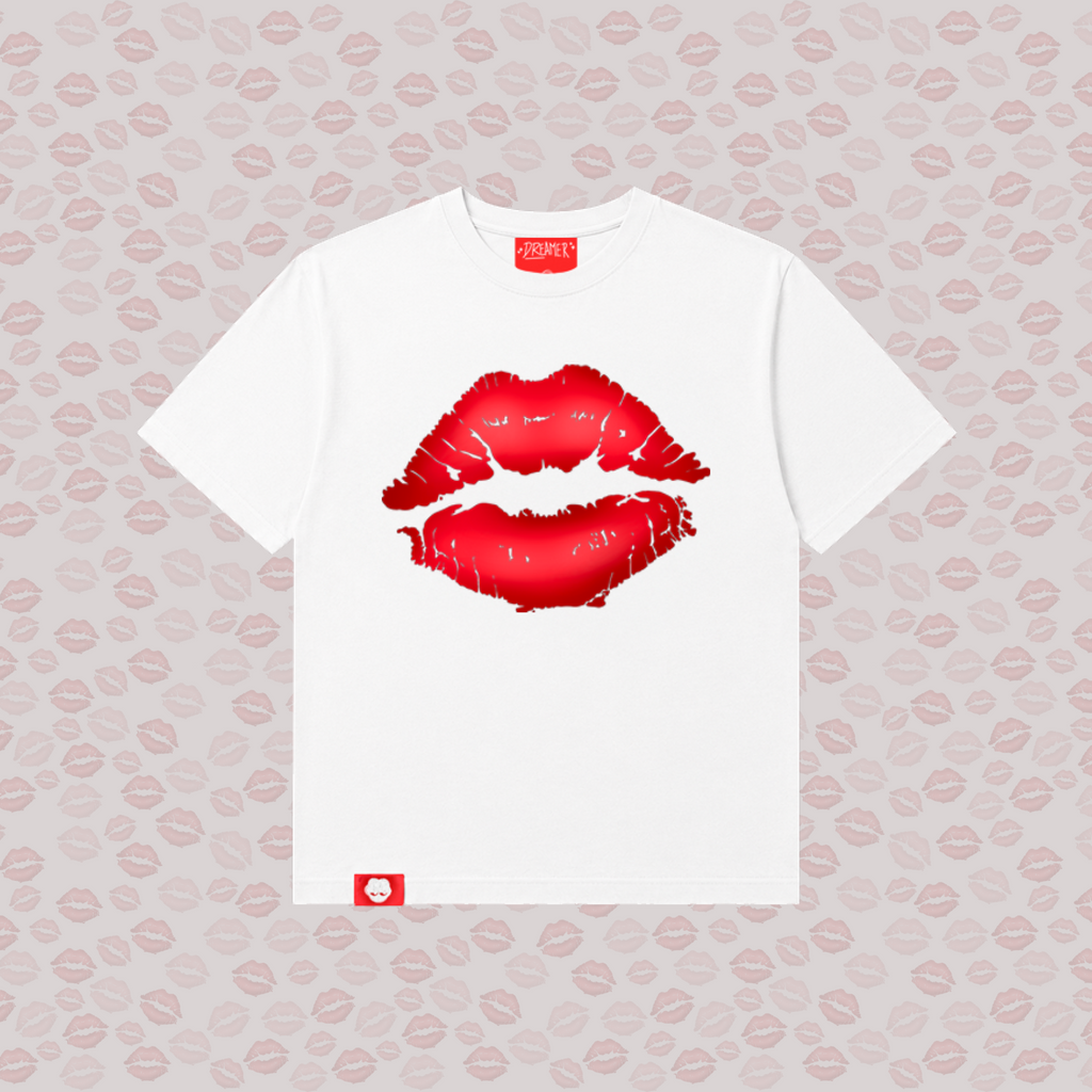 Kiss Tee - White
