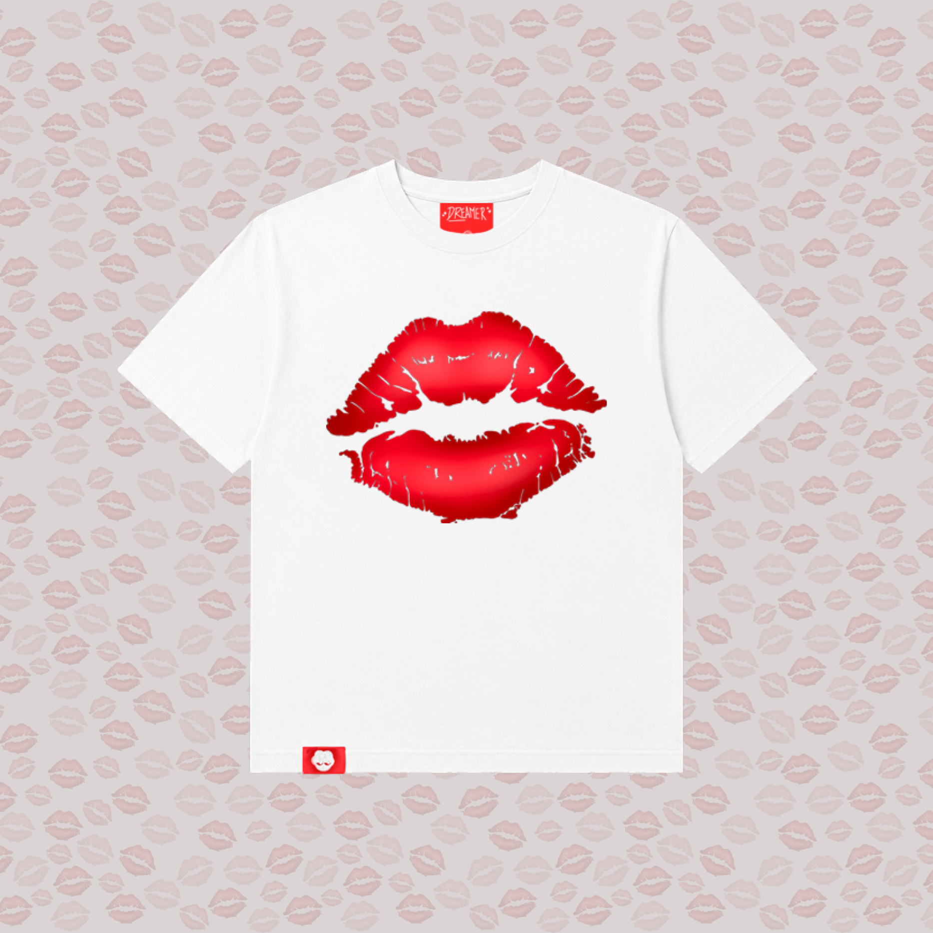 Kiss Tee - White